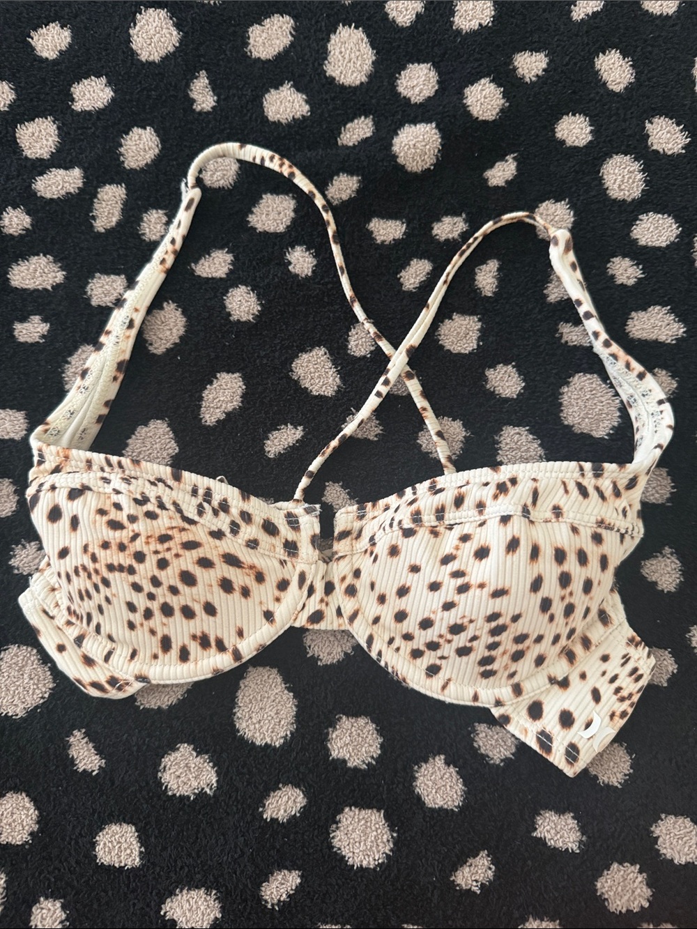 Women’s XS | Hurley Leopard Print Bikini Top